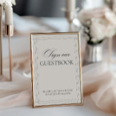 Teken ons gastenboek  lichtgrijs teken kaart