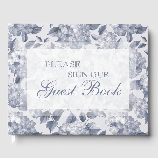 Teken ons gastenboek. Shabby Chic Floral. Gastenboek (Voorkant)