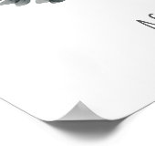 Teken ons GUEST BOOK-teken voor bloemkalligrafie Poster (Hoek)