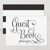 Teken Ons Huwelijksbord, Kaart (Voorkant / Achterkant)