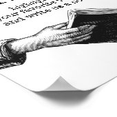 Teken onze bijbel bruiloft gastenboek zwart-wit poster (Hoek)