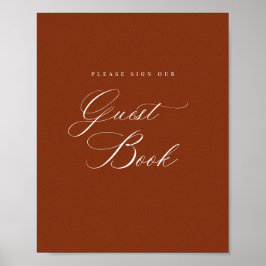 Teken onze Gastenboek Receptie Tafel Teken Poster