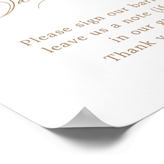 Teken onze gastenboek & vat hoofd Waterverf Pen Poster (Hoek)