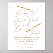 Teken onze gastenboek & vat hoofd Waterverf Pen Poster (Voorkant)