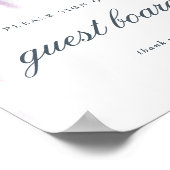 teken onze gastenbord/-boekregistratie poster (Hoek)