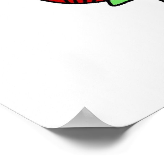 Teken op figuur Baker Mixer Batter Poster (Hoek)