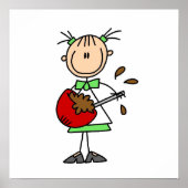 Teken op figuur Baker Mixer Batter Poster (Voorkant)