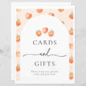 Teken Perziftelpartij voor peach-cadeaus | Peach P (Voorkant / Achterkant)