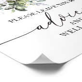 Teken Pumpkin Fall Bruidsmeisjelfeest Advies Wense Poster (Hoek)