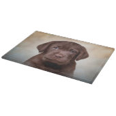 Teken puppy Labrador Snijplank (Hoek)