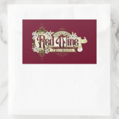  teken Rode Wijndag Rechthoekige Sticker (Tas)