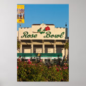 Teken roos Garden en Roos Bowl op stadion Poster (Voorkant)