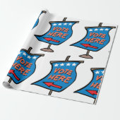 Teken stemmen cadeaupapier (Uitgerold)