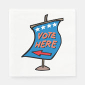 Teken stemmen servet (Voorkant)