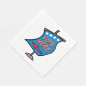 Teken stemmen servet (Hoek)