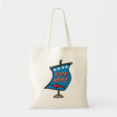 Teken stemmen tote bag (Voorkant)