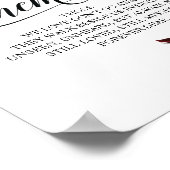 Teken ter herinnering Huwelijks-herdenking Tafelka Poster (Hoek)