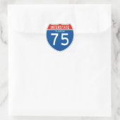 Teken tussen staten 75 - Florida Vierkante Sticker (Tas)