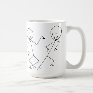 Teken uitbalanceren koffiemok