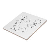 Teken uitbalanceren tegeltje (Zijkant)