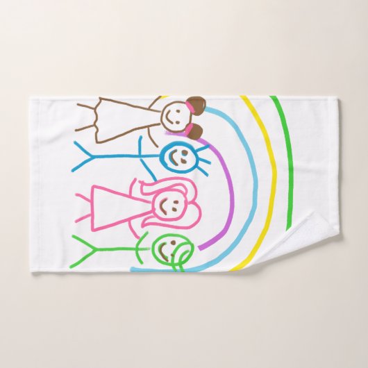 Teken uploaden Zet Kinder illustraties om Handdoek (Handdoek)
