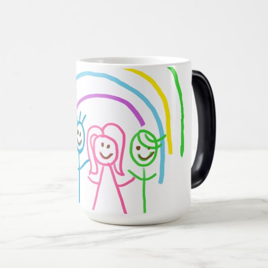 Teken uploaden Zet Kinder illustraties om in Morph Magische Mok (Voorkant rechts)