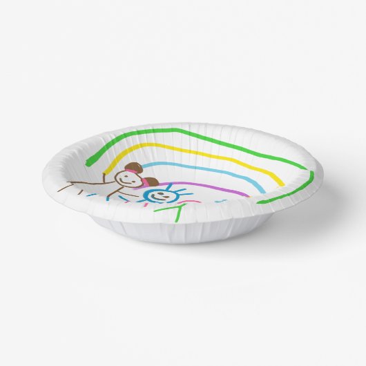 Teken uploaden Zet Kinder illustraties om Papieren Kommen (Gebogen)