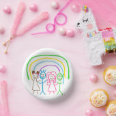 Teken uploaden Zet Kinder illustraties om Papieren Kommen (Feest)