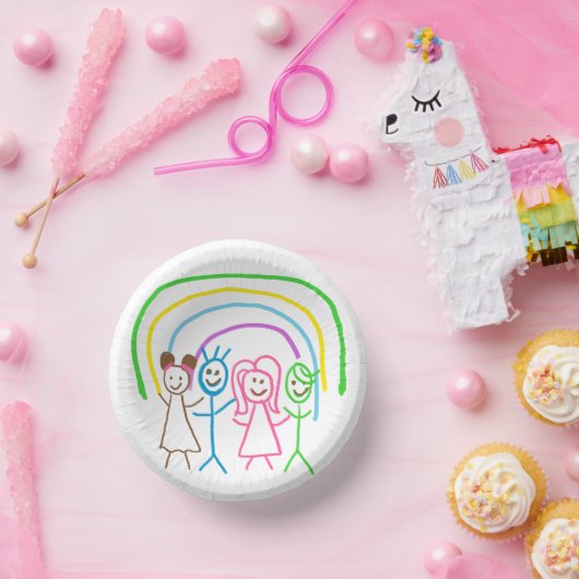 Teken uploaden Zet Kinder illustraties om Papieren Kommen (Feest)