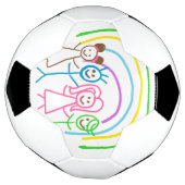 Teken uploaden Zet Kinder illustraties om Voetbal (Gedraaid)