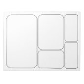 Teken uw eigen lege Sjablonen van het verhaal over Notitieblok (Voorkant)