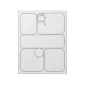 Teken uw eigen lege Sjablonen van het verhaal over Notitieblok (Linkerzijde)