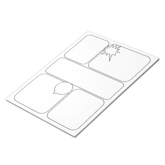 Teken uw eigen lege Sjablonen van het verhaal over Notitieblok (Schuin)