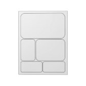 Teken uw eigen lege Sjablonen van het verhaal over Notitieblok (Linkerzijde)