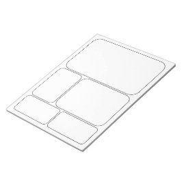 Teken uw eigen lege Sjablonen van het verhaal over Notitieblok