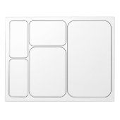 Teken uw eigen lege Sjablonen van het verhaal over Notitieblok (Voorkant)