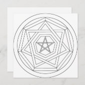 Teken uw eigen signaalteken dei occult Star Kaart (Voorkant / Achterkant)