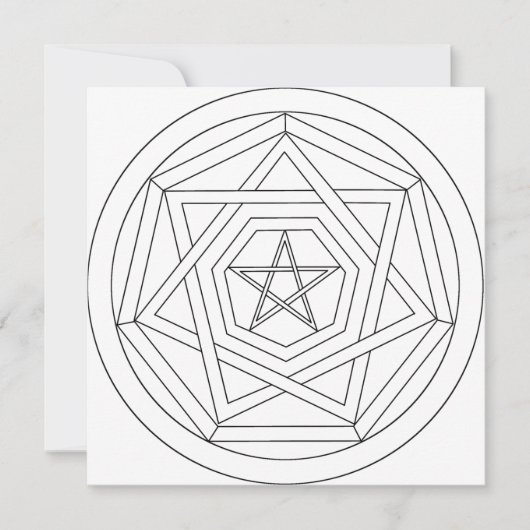 Teken uw eigen signaalteken dei occult Star Kaart (Voorkant)