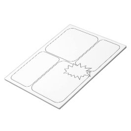 Teken uw eigen strips en verhaal - lege Sjablonen Notitieblok