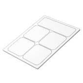 Teken uw eigen strips en verhaal - lege Sjablonen Notitieblok (Schuin)