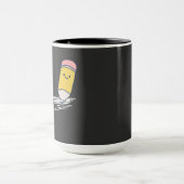 Teken uw toekomst - Schattige Motivatie potloodont Mok (Midden)