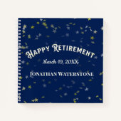 Teken van aftredingspartij in gastboek notitieboek (Voorkant)