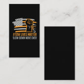 Teken van Amerikaanse vrachtwagenchauffeur Visitekaartje (Voorkant / Achterkant)