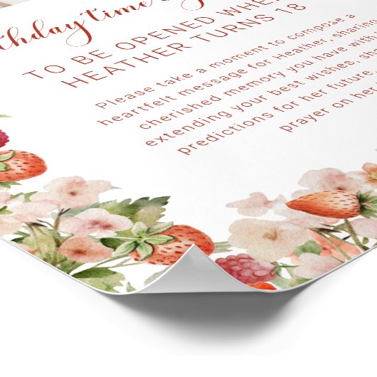 Teken van Berry First Time Capsule Poster (Hoek)