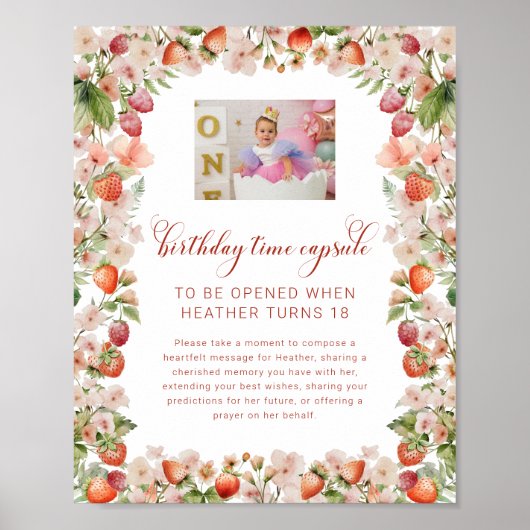 Teken van Berry First Time Capsule Poster (Voorkant)