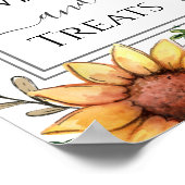 Teken van bijen en Baby showers Poster (Hoek)