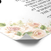 Teken van bloemenspel voor bruidsmeisjesfeest poster (Hoek)