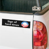 Teken van Bumpersticker voor harde tijden (Op Truck)