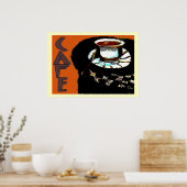 Teken van Cafe Matisse Style Poster (Keuken)