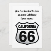 Teken van California Route 66 Kaart (Voorkant / Achterkant)